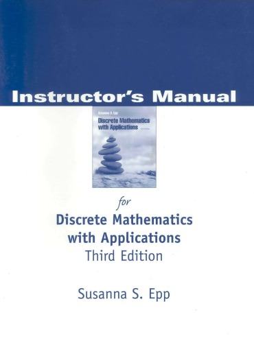 Instructor's Manual For Discrete Mathematics With Applications