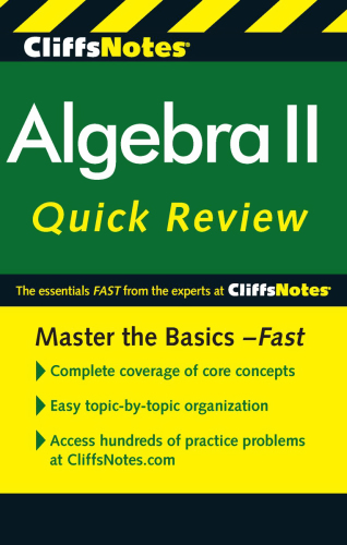 CliffsNotes Algebra II Quick Review