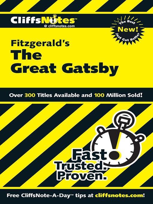 CliffsNotes on Fitzgerald's The Great Gatsby