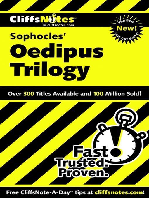 CliffsNotes on Sophocles' Oedipus Trilogy