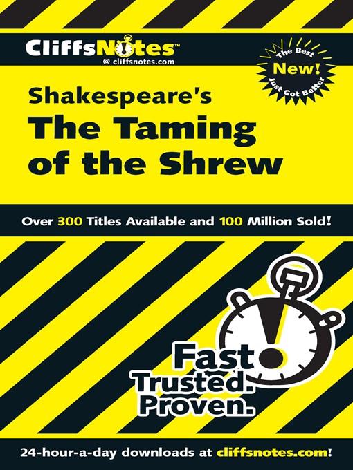 CliffsNotes on Shakespeare's The Taming of the Shrew