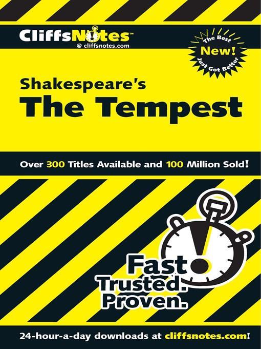 CliffsNotes on Shakespeare's The Tempest