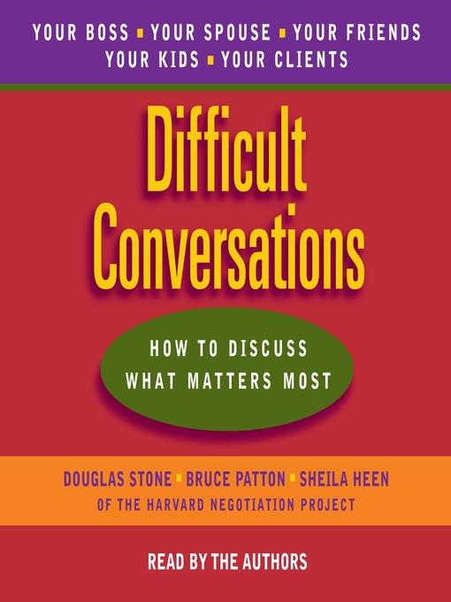 Difficult Conversations