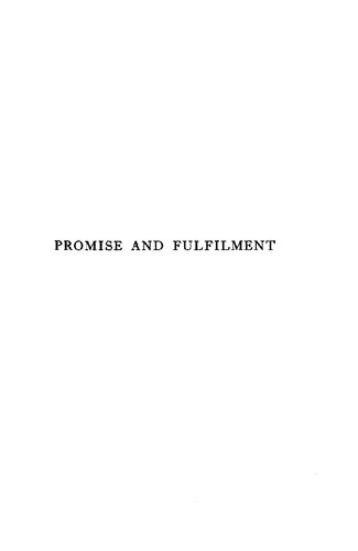 Promise and Fulfilment