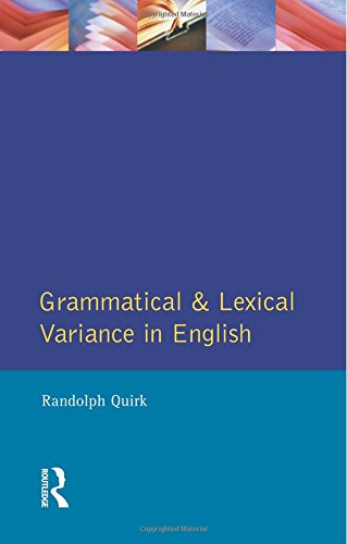 Grammatical Lexical Variance Engl