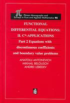 Functional Differential Equations