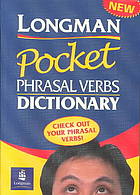 Longman Pocket Phrasal Verbs Dictionary