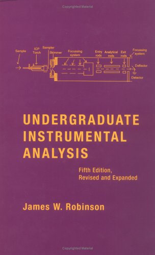 Undergraduate Instrumental Analysis