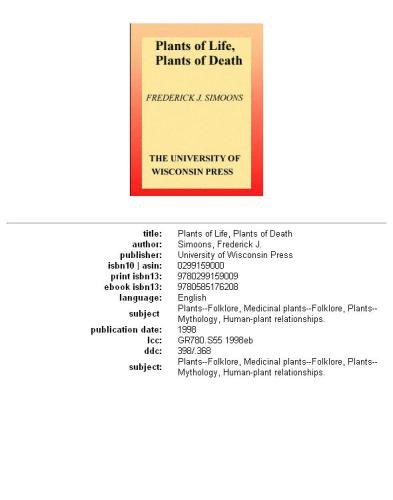 Plants of Life, Plants of Death