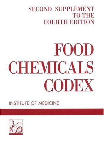 Food chemicals codex : second supplement to the fourth edition.