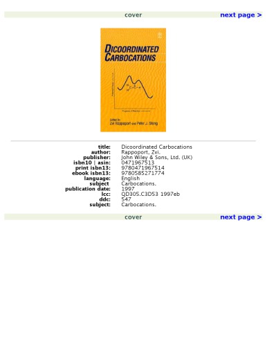 Dicoordinated Carbocations