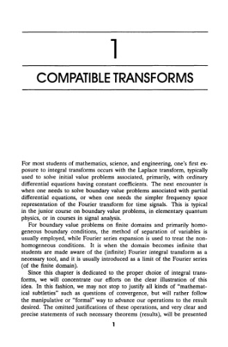 Integral and discrete transforms with applications and error analysis