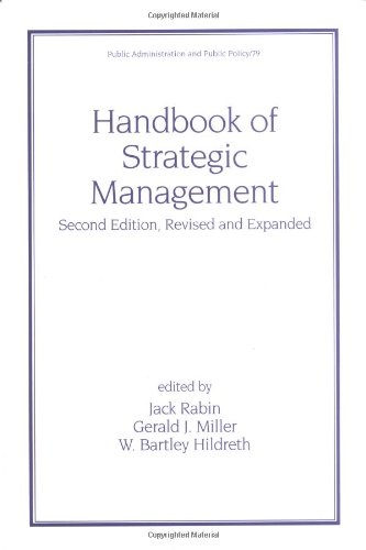 Handbook of Strategic Management