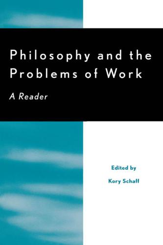 Philosophy and the Problems of Work