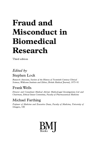 Fraud and Misconduct