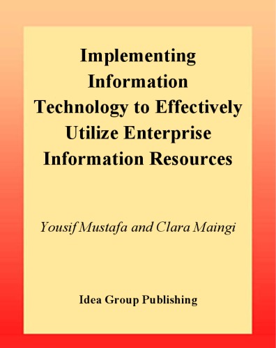 Implementing information technology to effectively utilize enterprise information resources