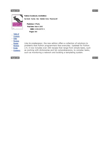 Python Cookbook