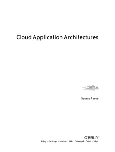 Cloud Application Architectures