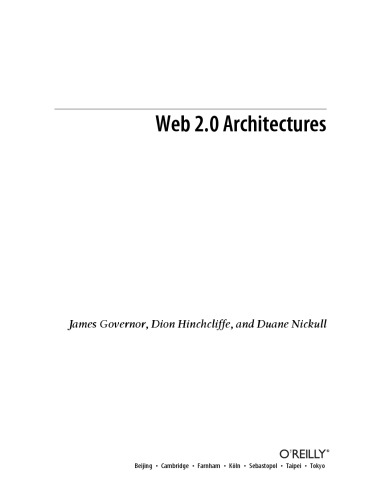 Web 2.0 Architectures