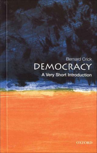 Democracy : a very short introduction