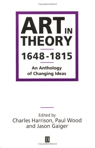 Art in Theory, 1648–1815