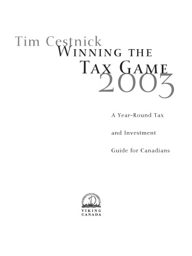 2003 Winning The Tax Game