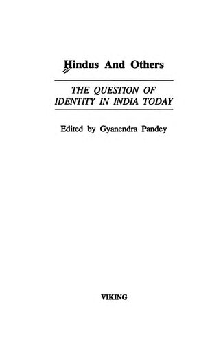 Hindus and others : the question of identity in India today