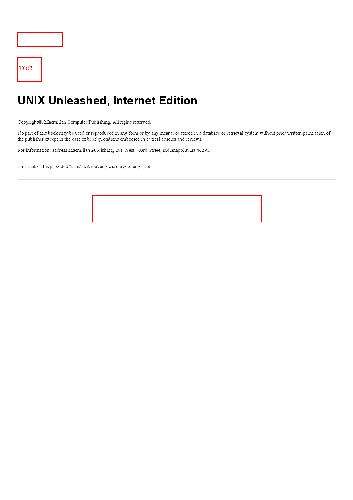 Unix Unleashed Internet Edition [With CDROM Containing Shell Scripts &amp; Sample...]