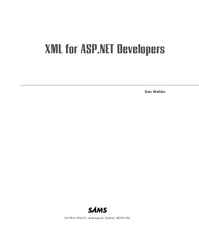 XML for ASP+ Developers