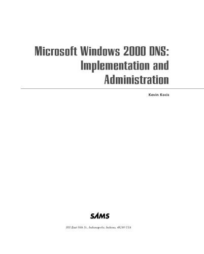 Microsoft Windows 2000 DNS