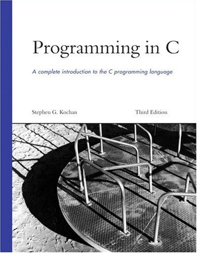 Programming in C, Third Edition