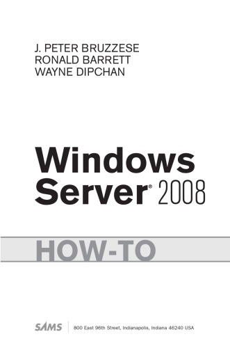 Windows Server 2008 How-To