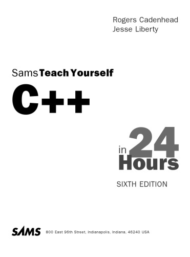 C++ in 24 Hours, Sams Teach Yourself