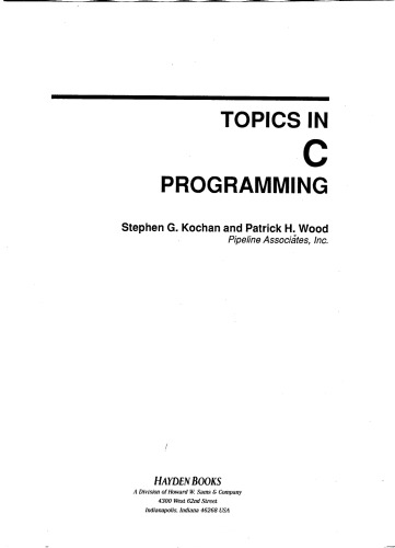 Topics in C Programming