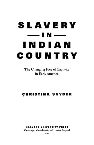 Slavery in Indian Country
