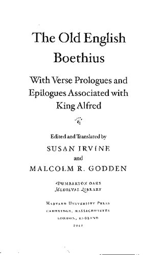 The Old English Boethius