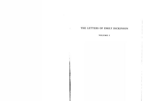 The Letters Of Emily Dickinson