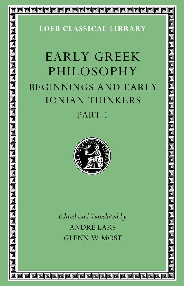 Early Greek Philosophy, Volume II