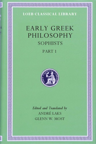 Early Greek Philosophy, Volume VIII