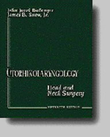 Otorhinolaryngology: Head and Neck Surgery