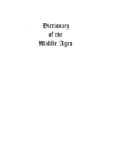 Dictionary of the Middle Agesv5