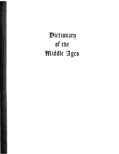 Dictionary of the Middle Agesv11