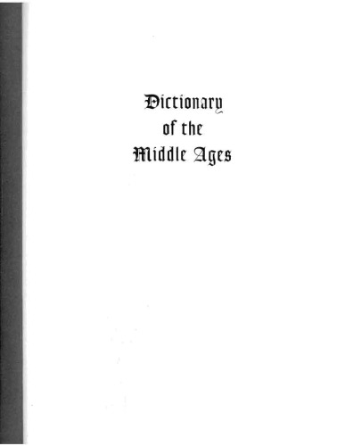 Dictionary of the Middle Agesv12