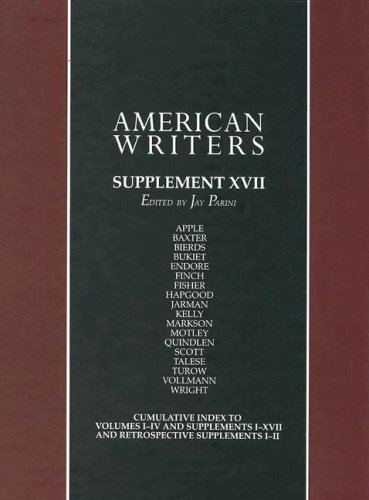 American Writers, Supplement XVII