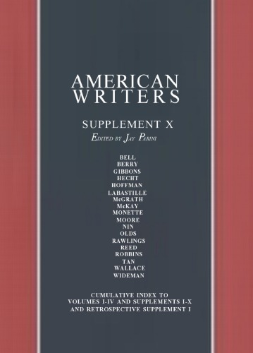 American Writers, Supplement X