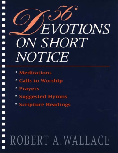 56 Devotions On Short Notice