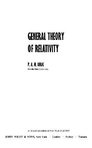 General Theory of Relativity