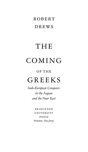 The Coming of the Greeks