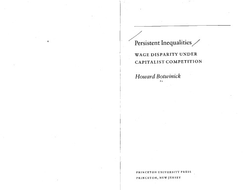 Persistent Inequalities
