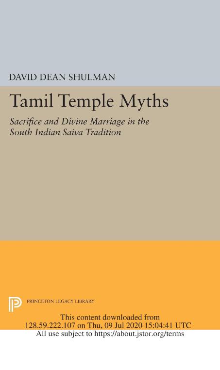 Tamil Temple Myths